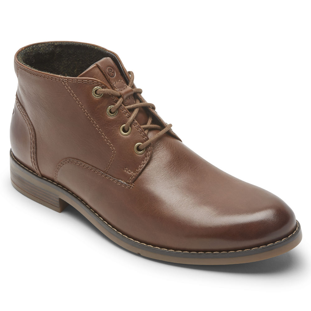 Botas Rockport Hombre Mexico - Colden Chukka Marrom - WHZRE2453